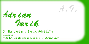 adrian imrik business card